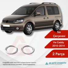 Aktif Oto Krom Volkswagen Caddy Mini Van Sis Çerçevesi 2 Parça 2010-2014 Krom Paslanmaz Çelik