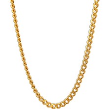 Altınöz Mücevherat Arası Aralıklı Klasik Zincir Modeli Sarı Zincir Kolye