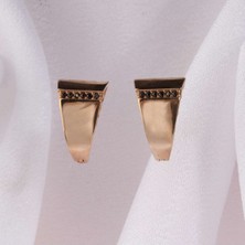 Altınöz Mücevherat Zirkon Taşlı Tasarım Rose Küpe