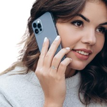 Altınöz Mücevherat Pırlanta Taşlı Kalp Modeli Dışı Çerçeveli Beyaz Altın Yüzük