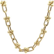 Altınöz Mücevherat Modern Tarz Tasarım Tif Model Altın Kolye