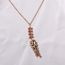 Altınöz Mücevherat Zirkon Taşlı Tasarım Rose Kolye