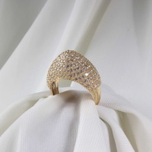 Altınöz Mücevherat Zirkon Taşlı Tasarım Altın Yüzük