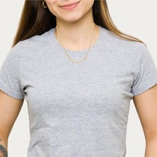 Altınöz Mücevherat Klasik Ince Şık Unisex Sarı Zincir Kolye
