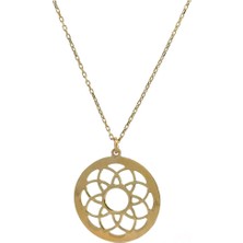 Altınöz Mücevherat Daire Içi Klasik Figürlü Altın Kolye