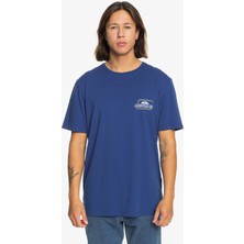 Quiksilver Line By Line Erkek Mavi Tişört