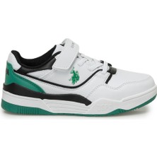 U.S. Polo Assn. Beyaz Erkek Çocuk Sneaker Martell Jr 4fx Phylon Tabanlı Cırtlı Ayakkabı