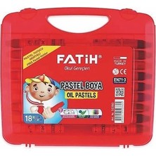 Fatih Pastel Boya 18 Renk King Size (Çantalı)