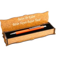 Kalemhane Kişiye Özel Isimli Tükenmez Kalem Ahşap Kutulu