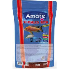 Amore Jumbo Cichlid Chips Kova + Amore Cichlid Red 860 gr Poşet Balık Yemi