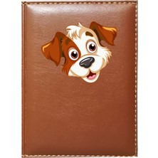 Promosyon Denizi Kişiye Özel  Sevimli Köpek 1 Görselli Taba Ruhsat Kabı