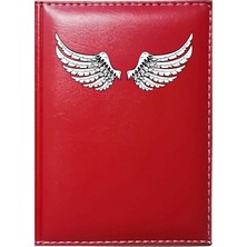 Promosyon Denizi Kişiye Özel  Kanat Görselli Kırmızı Ruhsat Kabı