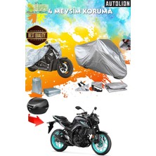Autolion Yamaha Mt-07 Arka Çanta Uyumlu Ultra Koruyucu  Motor Branda