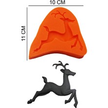 Butedo Geyik Silikon Şeker Hamuru, Sabun, Mum Kalıp