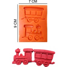 Butedo Tren Vagon Silikon Şeker Hamuru, Sabun, Mum Kalıp