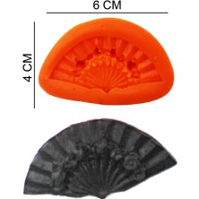 Butedo Yelpaze Silikon Şeker Hamuru, Sabun, Mum Kalıp