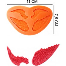 Butedo Melek Kanatlar Silikon Şeker Hamuru, Sabun, Mum Kalıp