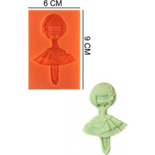 Butedo Kız Çocuğu Silikon Şeker Hamuru, Sabun, Mum Kalıp