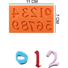 Butedo Sayılar Silikon Şeker Hamuru, Sabun, Mum Kalıp