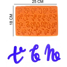 Butedo Harfler Silikon Şeker Hamuru, Sabun, Mum Kalıp