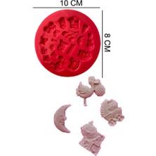 Butedo Bebek Oyuncaklar Silikon Şeker Hamuru, Sabun, Mum Kalıp