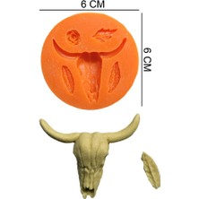 Butedo Boğa Silikon Şeker Hamuru, Sabun, Mum Kalıp