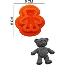 Butedo Ayıcık Silikon Şeker Hamuru, Sabun, Mum Kalıp