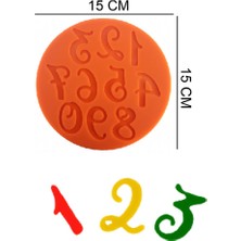 Butedo Sayılar Silikon Şeker Hamuru, Sabun, Mum Kalıp
