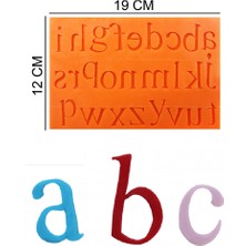 Butedo Harfler Silikon Şeker Hamuru, Sabun, Mum Kalıp