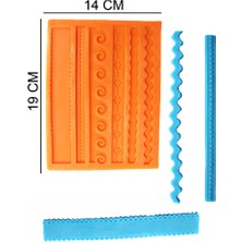 Butedo Şeritler Silikon Şeker Hamuru, Sabun, Mum Kalıp