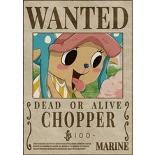 Pridas One Piece Wanted Poster Seti Anime Kraft Poster 14.5CMX10CM