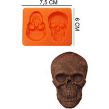 Butedo Kafatası Silikon Şeker Hamuru, Sabun, Mum Kalıp