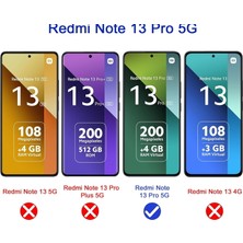 MTK Moveteck Xiaomi Redmi Note 13 Pro 5g Kamera Lens Koruyucu Cam +9h Temperli Ekran Camı Seti (Birer Adet)