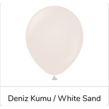 Eğlence Marketi 12" Retro Balon Deniz Kumu Renk 100’LÜ