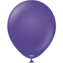 Eğlence Marketi 12 Inç Standart Boy Pastel Balon Mor 100 Adet