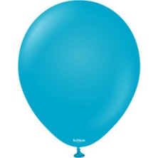 Eğlence Marketi 12 Inç Standart Boy Retro Balon 10 Adet Mavi Cam