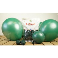 Eğlence Marketi 12 Inç Standart Boy Pastel Balon 10 Adet Koyu Yeşil