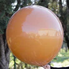 Eğlence Marketi 36 Inç Jumbo Balon 90 cm Çap 1 Adet Karamel Kahve