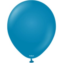 Eğlence Marketi 12'' Retro Balon Derin Mavi 100’LÜ