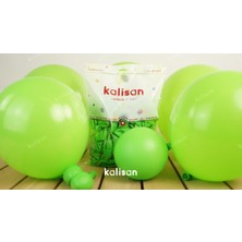 Eğlence Marketi 12 Inç Standart Boy Pastel Balon 10 Adet Limon Yeşili