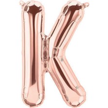 Eğlence Marketi 40 Inç 100 cm Rose Gold Folyo Harf Balon K