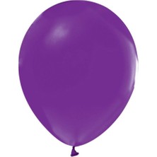 Eğlence Marketi 5 Inç Küçük Boy Pastel Balon Lila 100 Adet