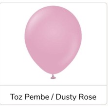 Eğlence Marketi 12 Inç Standart Boy Retro Balon 20 Adet Toz Pembe