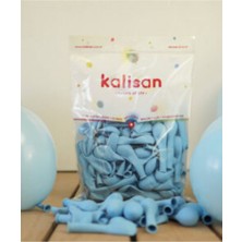 Eğlence Marketi 5'' 12,5 cm Makaron Balon Mavi 100 Adet