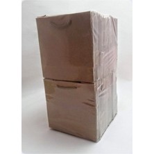 Eğlence Marketi 11X11 cm Ipli Karton Çanta 50 Adet Kraft