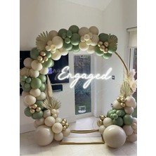 Eğlence Marketi Krom Gold Deniz Kumu ve Okaliptus Balon Zinciri 100 Adet