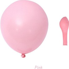 Eğlence Marketi 6 Inç Küçük Boy Balon 20 Adet Makaron Pembe