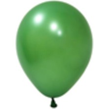 Eğlence Marketi 12 Inç Standart Boy Metalik Balon Yeşil 100 Adet