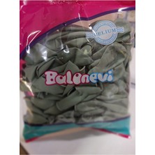 Eğlence Marketi 12 Inç Standart Boy Metalik Balon Küf Yeşili 100 Adet