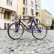 Elifeshop Lüks Metal Gerçek Model Bisiklet Maketi 1:10 Ölçekli Sökülebilir Minyatür Model Bisiklet Biblo Dekor